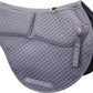 ECP Equine Comfort Products All-Purpose Contoured Correction Saddle Pad with Adjustable Memory Foam Inserts for Custom Support, Non-Slip, Shock Absorbing, 22” Spine, 19.5” Drop