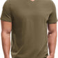 VEIISAR Premium V Neck T Shirts for Men - Modern Fitted Tees Vneck Undershirts