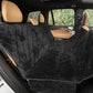 Plush Paws Products Velvet Rear Car Seat Protector w/Hammock | Washable & Waterproof Back Seat Dog Cover for Car, Truck, & SUV | Nonslip, Tear Resistant Pet Seat Cover | X-Large Charcoal
