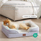 Bedsure Orthopedic Dog Beds for Small Dogs - Washable Small Dog Cat Bed Waterproof, Comfort Pet Couch Sofa with Washable Removable Cover, Pets Bed with Nonskid Bottom, Lavender, 24"