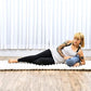 Leewadee Small Yoga Bolster – Shape-Retaining Cervical Neck Roll, Tube Pillow for Comfortable Reading, Kapok Filling, 22 x 6 x 6 inches