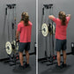 Valor Fitness BD-62 Wall Mounted Cable Machine with Adjustable Dual Pulley System Functional Home Gym Workout Equipment