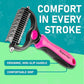 Maxpower Planet Hair Brush - Double Sided Shedding, Dematting Undercoat Rake for Dogs, Cats - Extra Wide Dog Grooming Brush, Pink