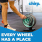 Ultimate Home Fitness Storage Solution: Chirp Wheel Rack & Stretch Mat Combo - Secure Storage for Chirp Muscle Rollers and Non-Slip Exercise Mat for Yoga, Pilates, and Weight Training - Black