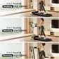 3-in-1 Portable Under Desk Treadmill, 17% Incline Walking Pad Treadmills for Home and Office, Folding Treadmill with 2.5 HP Quiet Brushless, 300 LBS Capacity