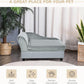 PawHut Luxury Fancy Dog Couch with Hidden Storage, Small Dog Sofa Bed with 2" Soft Foam, Modern Pet Furniture for Puppies & Little Breeds, Pale Gray