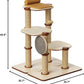 PETLIBRO Infinity Cat Tree Tower for Indoor Cats, Modular Design with Cat Bed, Toy, Felt Pads, Sisal Scratching Posts, 2-Second Setup, Sturdy Multi-Level Activity Center Cat Condo for Any Room