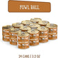 Weruva Cats in The Kitchen, Fowl Ball with Chicken & Turkey Au Jus Cat Food, 3.2oz Can (Pack of 24)