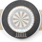 Dart Board Cabinet Set with LED Light; Bristle Dartboard, Built in LED Light, Darts and Chalkboards