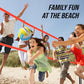 Outdoor Portable Volleyball Net Set System for Backyard - Quick & Easy Setup Adjustable Height Poles, PU Volleyball, Pump and Carrying Bag