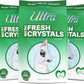 Ultra Fresh Scented Micro Crystals Premium Cat Litter - 99.9% Dust Free, Soft on Paws - 15 Lbs. Total (3pk of 5 Lbs.)