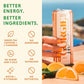 GORGIE Sugar Free Natural Energy Drinks, Jaclyn Hill Orange Twist (12 Pack) Healthy Sparkling Energy Drinks Natural Coffee Replacement with Green Tea Caffeine and Biotin, Vegan, Low Calorie