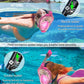 W WSTOO Full Face Snorkel Mask Adults,Suitable for Beginners Dry Top Snorkeling Gear,Can Your Mouth or Nose to Breathe,180 Degrees Panoramic View,Anti-Fog Anti-Leak,Summer Travel and Vacationing Gifts