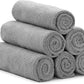 S&T INC. Microfiber Gym Towels, Yoga Towel for Home and Gym Bag, 16 Inch x 27 Inch, 6 Pack