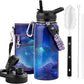32oz Insulated Water Bottle, Triple Wall Vacuum Stainless Steel Water Bottles - Keeps Cold 48H, Reusable Metal water flask Jug for Gym, Sports, Camping, Hiking,Travel, Twilight Mist Purple