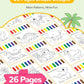 TECJOE Paint with Water Coloring Books for Toddlers, Dinosaur Series Watercolor Set with 3 Brushes, Mess Free Painting Activity for Kids Ages 4 5 6 7 8, Christmas Gifts Arts & Crafts Toy