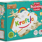 Kraftic Woodworking Building Kit for Kids and Adults, 3 Educational DIY Carpentry Construction Wood Model Kit Toy Projects for Boys and Girls - Build a Wooden Military Jet Race Car and Tractor Trailer