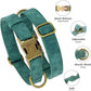 Didog Soft PU Leather Dog Collar, Stylish Quick Released Dog Collars for Large Dogs, Easy Clean Adjustable Pet Collar for Daily Walking, Green, XL Fit 17-27" Neck