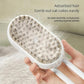 Cat Hair Steam Brush for Shedding，Cloud Care Cat Brush, 2024 Best Cat Steam Brush, Pet Steam Brush, 3-in-1 Self-Cleaning Cat Brush with 360° Rotating Arm, Detachable Silicone Bristle Head (White)