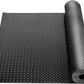 Boshen 7.5Ft x 17Ft Rubber Flooring Mats 2.9mm Thickened Diamond Plate Flooring Roll 127.5sqft Garage Floor Mats Non-Slip Floor Protector Mat for Garage Warehouse Gym Basement-Black