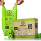 PLANET POOP Home Compostable Dog Poop Bags Extra-long with Handles 240 Un-Scented Pet Waste Bags Plastic Free, Thick Leakproof Plant-Based Doggy Bag, Cats & Dogs Pet Supplies