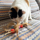 Cat Toy Balls, 5 PCS Colorful Feather Bouncy Balls for Cats No Noise Interactive Kitten Toys Cat Exercise Ball, Safe for Your Kitty (A)