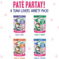 Weruva B.F.F. Play - Best Feline Friend Paté Lovers, Aw Yeah!, Paté Partay! Variety Pack, 3oz Pouch (Pack of 12)