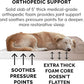 Furhaven Orthopedic Dog Bed for Large Dogs w/ Removable Bolsters & Washable Cover, For Dogs Up to 125 lbs - Plush & Suede Sofa - Almondine, Jumbo Plus/XXL