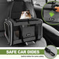 Cat Carrier 18x11x11 Top Load Soft Pet Travel Bag Over 15 lbs, Collapsible Small Dog Puppy Crate 10 Pounds, Small Animal Rabbit Kennel Carrying Case, Kitten Mesh Cage Medium Cat Under 25 Grey