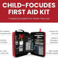 Portable First Aid Kit for Kids with CPR Shield - Ideal for Home, Car, School, Camping, and as a Travel First aid kit. Latex-Free Bandages – Children First Aid Guide by The Life Safety Pro