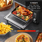 Nuwave Bravo Pro Smart Air Fryer Toaster Oven Combo, Airfryer Convection Oven Countertop, 12-in-1 Functions with Quicker & Even Crisp Technology, 1800W, 50-450°F, PFAS-Free, 21QT, Black