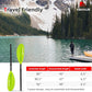 Abahub Kayak Paddle, 90.5 Inches Kayaking Oars for Boating, Canoeing with Free Paddle Leash, Aluminum Alloy Shaft Black/Blue/Green/Orange/Yellow Plastic Blades