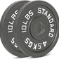 Cast Iron Olympic Weight Plates – Free Weights with 2-inch Hole & Anti-Rust Hammertone Finish - Ideal for Strength Training, Crossfit Equipment & Home Gym Set – Sold in Pairs - 2.5LB–45LB