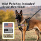 Forestpaw No Pull Dog Harness - Soft Flannel Padded Tactical Dog Vest Harness with Quick Release Buckle, Adjustable Reflective Pet Harness for Medium Large Dogs Walking Training,Black L