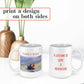 Personalized Mother's Day Coffee Mug, Custom Mum Photo Text 15 Oz Ceramic Mug, Customized Father's Day Gift Idea Picture Name Cup, Taza Cafe Personalizadas Fotos, Cute Gifts Mom Dad, White