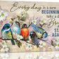 Bird Wall Art Farmhouse Flower Branch Pictures Rustic Country Birds Wall Decor Floral Canvas Print Painting Artwork for Bathroom Living Room Bedroom 16"x24"