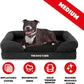 The Dog’s Bed, Medium Black Faux PL 30x23.5, Memory Foam, Pain Relief: Arthritis, Hip & Elbow Dysplasia, Post Surgery, Lameness, Supportive, Calming, Washable Cover, Veterinary Approved
