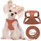 Puppytie No Pull XXS Puppy Harness with Multifunction Dog Leash,Soft Adjustable No Choke Escape Proof Pet Harness Vest,Brown Caramel,XXS