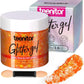 Teenitor Body Glitter Gel, Face Glitter, Orange Glitter for Body Makeup, 80g/2.8oz Face and Body, Hair Glitter Gel, Rave Glitter