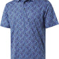 Men's Golf Polo Shirts Short Sleeve Striped Performance Moisture Wicking Dry Fit Golf Shirts for Men