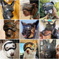 NAMSAN Clear Dog Goggles for Large Dogs, Wide Eyecup & Soft Frame, Anti-UV Sunglasses for Dogs Medium to Large Breed, Driving Dog Eye Protection, Windproof Dustproof, Adjustable, Black Frame