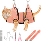 PatiencET Dog Grooming Hammock, Pet Grooming Hammock for Cats & Dogs with Security Strap, Dog Sling for Nail Trimming with Nail Clippers/Trimmer, Nail File, Pet Comb(XS)