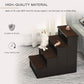 PawHut Pet Stairs, Small Pet Steps with Cushioned Removable Covering for Dogs and Cats Up to 22 lbs, Brown