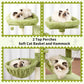 Cat Tree for Indoor Cats, 71'' (180cm) Multi-Level Cat Tower for Large Adult, Sturdy Cat Tree House with 2 Scratching Boards 7 Posts, 2 Plush Perches/Condos, Hammock, Green GCT032GR