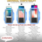 TRIBE Water Resistant Cell Phone Armband Case Running Holder for iPhone Pro Max Plus Mini SE (13/12/11/X/XS/XR/8/7/6/5) Galaxy S Ultra Plus Edge Note (21/20/10/9/8/7/6/5) Adjustable Strap & Key Pocket