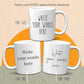 Custom Coffee Mug - Custom Mugs Design Your Own with Text, Name or Initials - Personalized Coffee Mug - Tazas Personalizadas 11 & 15 oz - Custom Gifts for Best Friend Woman, Him, Her, Mom, Dad