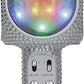 Sing-Along Bling Bluetooth Karaoke Microphone and Bluetooth Stereo Speaker All-in-One (Silver Bling)