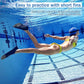 Gintenco Swim Fins, Kids Swim Training Fins for Lap Swimming, Travel Size Flippers with Mesh Bag, Silicone Swimming Fins for Kids Teens Adults Women Men