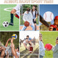Deekin 12 Pcs Assorted Sport Ball Set Official Size Basketball, Football, Volleyball, Soccer, Baseball, Playground Ball with Bag and Pump Gift for Kid Youth Adult Back to School