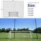 Soccer Backstop Net, High Impact Barrier Net, Nylon Practice Sports Netting 10x20ft/10x30ft/10x40ft (Installation Rope Included)